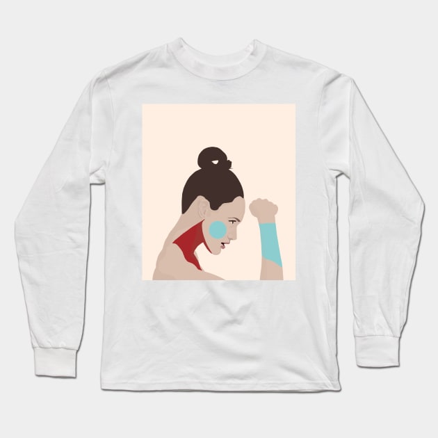 Strong Women #illustration #digitalart Long Sleeve T-Shirt by NJORDUR